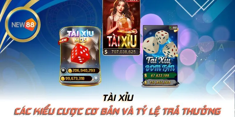 Các kiểu cược cơ bản và tỷ lệ trả thưởng