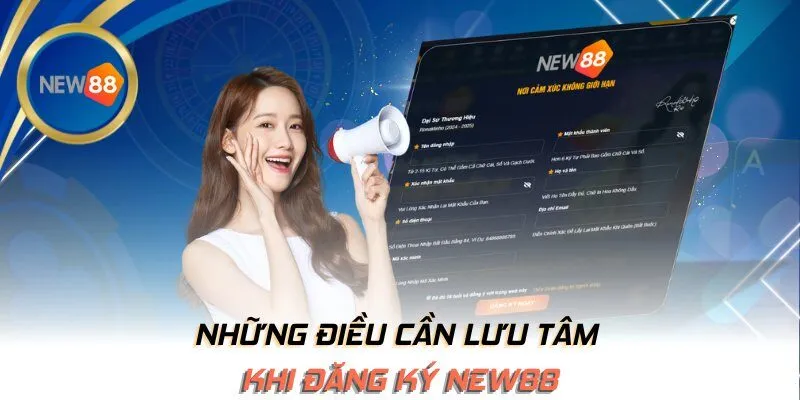 Những điều cần lưu tâm khi đăng ký NEW88